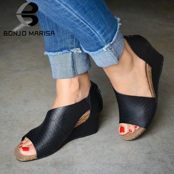 bonjomarisa new 2020 retro slip-on elegant hollow wedges sandals women casual summer heeled shoes woman, Black
bonjomarisa new 2020 retro slip-on elegant hollow wedges sandals women casual summer heeled shoes woman, Black