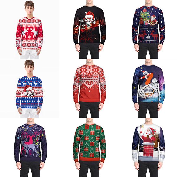 christmas sweatshirts pullover coat t-shirt for santa claus snowflake reindeer long sleeve cartoon casual home clothing hh7-1918, Blue;gray
christmas sweatshirts pullover coat t-shirt for santa claus snowflake reindeer long sleeve cartoon casual home clothing hh7-1918, Blue;gray