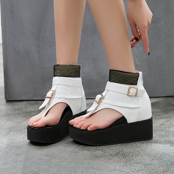 brand fashion women platform summer wedges shoes woman high-leather gladiator sandals flip-flops sandalias mujer y200323, Black
brand fashion women platform summer wedges shoes woman high-leather gladiator sandals flip-flops sandalias mujer y200323, Black