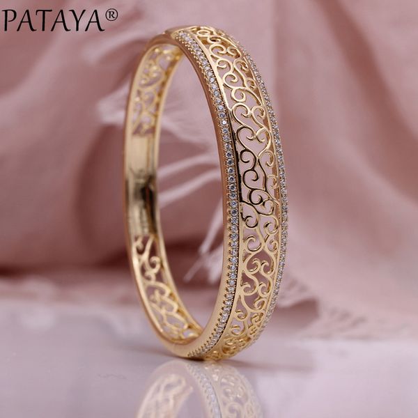 pataya новые полые браслеты 585 розовое золото природные циркон женщины браслеты carving pattern свадебные роскошные ювелирные изделия fine, Black
pataya новые полые браслеты 585 розовое золото природные циркон женщины браслеты carving pattern свадебные роскошные ювелирные изделия fine, Black