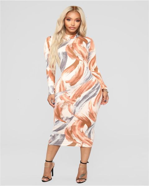 women dress womens clothes curve print turtleneck snakelike long sleeve bodycon ankle length evening party vestidos designer clothes, Black;gray
women dress womens clothes curve print turtleneck snakelike long sleeve bodycon ankle length evening party vestidos designer clothes, Black;gray
