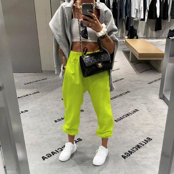 women's pants & capris women casual autumn long trousers solid elastic waist ankle length sporting, Black;white
women's pants & capris women casual autumn long trousers solid elastic waist ankle length sporting, Black;white
