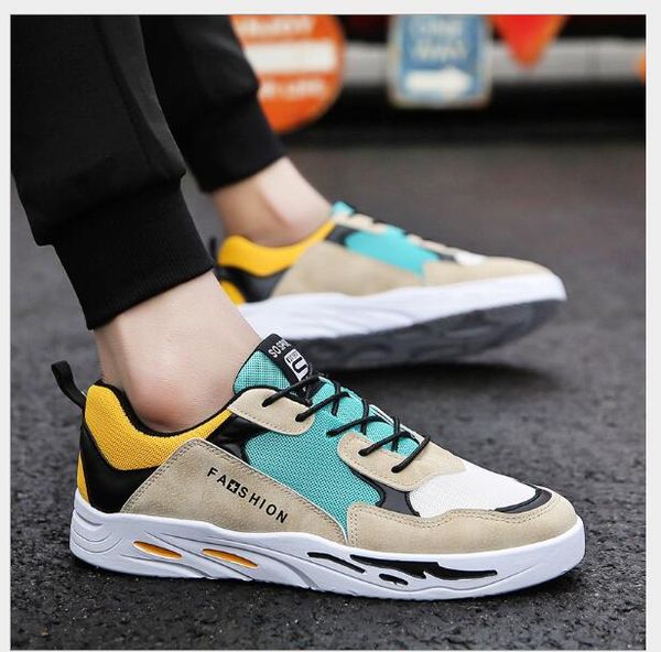 summer 2019 net cloth breathable male student color skateboarding shoes leisure sports tourism trend tied men's shoes wof66, Black
summer 2019 net cloth breathable male student color skateboarding shoes leisure sports tourism trend tied men's shoes wof66, Black