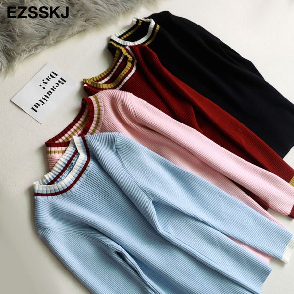 2019 autumn winter o-neck thick stripe sweater women casual basic knit pullovers slim female warm sweater long sleeve, White;black
2019 autumn winter o-neck thick stripe sweater women casual basic knit pullovers slim female warm sweater long sleeve, White;black
