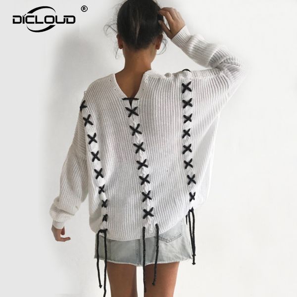 brand fashion oversized womens lace up sweaters knitwear autumn v neck pullovers ins chic jumpers femme high street sweater, Black;gray
brand fashion oversized womens lace up sweaters knitwear autumn v neck pullovers ins chic jumpers femme high street sweater, Black;gray