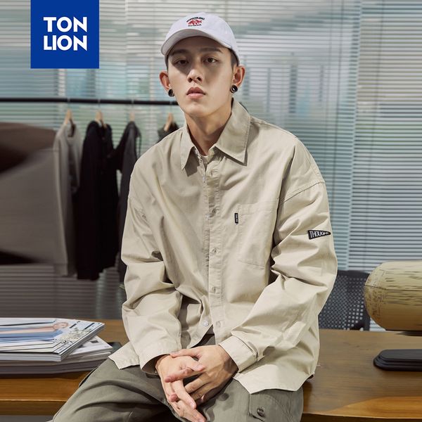 tonlion 2 colors available mens and shirts long sleeves loose causal shirt for men regular fit simple solid japan style, White;black
tonlion 2 colors available mens and shirts long sleeves loose causal shirt for men regular fit simple solid japan style, White;black