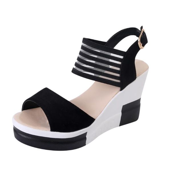 sagace women's wedges summer women roman buckle waterproof platform super high heel fish mouth wedge sandals new summer sandals, Black
sagace women's wedges summer women roman buckle waterproof platform super high heel fish mouth wedge sandals new summer sandals, Black