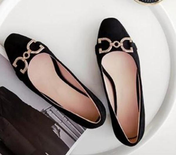 2019 women's shoes in spring and autumn with new style middle heel coarse heel square head suede@243, Black