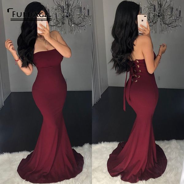 fuedage summer club party dress women bodycon strapless bandage trumpet dresses solid backless elegant maxi long vestidos, Black;pink
fuedage summer club party dress women bodycon strapless bandage trumpet dresses solid backless elegant maxi long vestidos, Black;pink