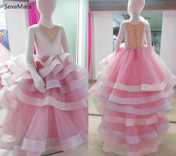 girl's dresses puffy tulle ball gown flower girl dress for wedding v neck beading crystals children party pageant, Red;yellow
girl's dresses puffy tulle ball gown flower girl dress for wedding v neck beading crystals children party pageant, Red;yellow