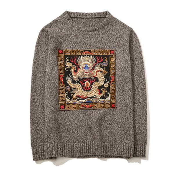 zogaa men sweater 2019 autumn new pullover slim fit long sleeve mens knitted sweaters male o-neck dragon pattern chinese style, White;black
zogaa men sweater 2019 autumn new pullover slim fit long sleeve mens knitted sweaters male o-neck dragon pattern chinese style, White;black