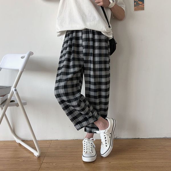 men's pants 2021 fashion streetwear lattice printing haren cargo baggy casual high-quality black loose trousers m-2xl
men's pants 2021 fashion streetwear lattice printing haren cargo baggy casual high-quality black loose trousers m-2xl
