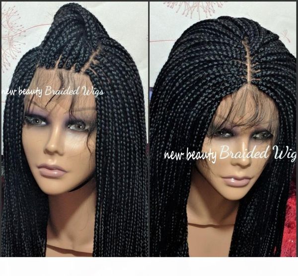 stock part box braids wig black color medium braided full lace front wig for african women synthetic heat resistant fiber
stock part box braids wig black color medium braided full lace front wig for african women synthetic heat resistant fiber