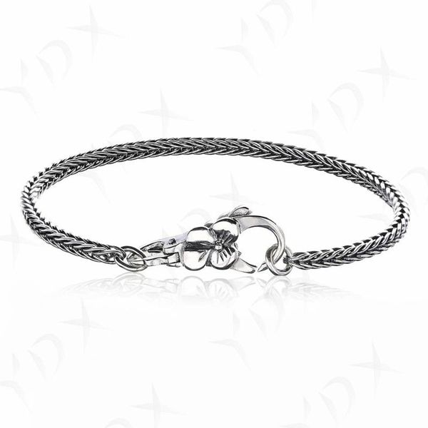 ydx 100%925 sterling silver couple bracelet classic flower pattern lobster buckle bracelet suitable for charm beaded party, Black
ydx 100%925 sterling silver couple bracelet classic flower pattern lobster buckle bracelet suitable for charm beaded party, Black