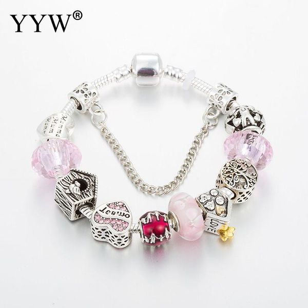 pink crystal beads bracelet charms silver bracelets for women pulseras mujer bransoletki armband trendy jewelry, Golden;silver
pink crystal beads bracelet charms silver bracelets for women pulseras mujer bransoletki armband trendy jewelry, Golden;silver