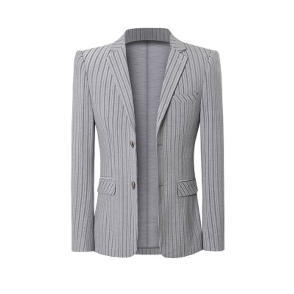 2020 new striped suit korean version of the slim casual jacket small suit professional dress groom wedding dress, White;black
2020 new striped suit korean version of the slim casual jacket small suit professional dress groom wedding dress, White;black