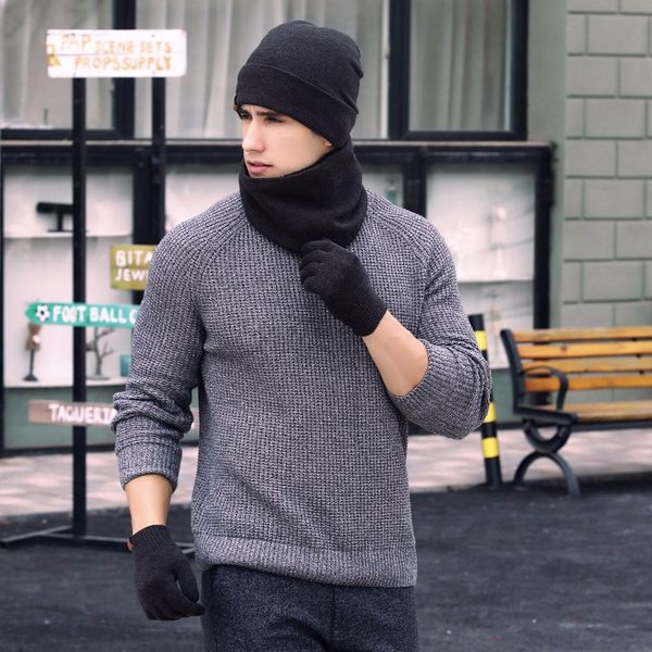 winter 3 pieces set soft knit beanie scarf with screen touch gloves set warm ring scarves, Blue;gray
winter 3 pieces set soft knit beanie scarf with screen touch gloves set warm ring scarves, Blue;gray