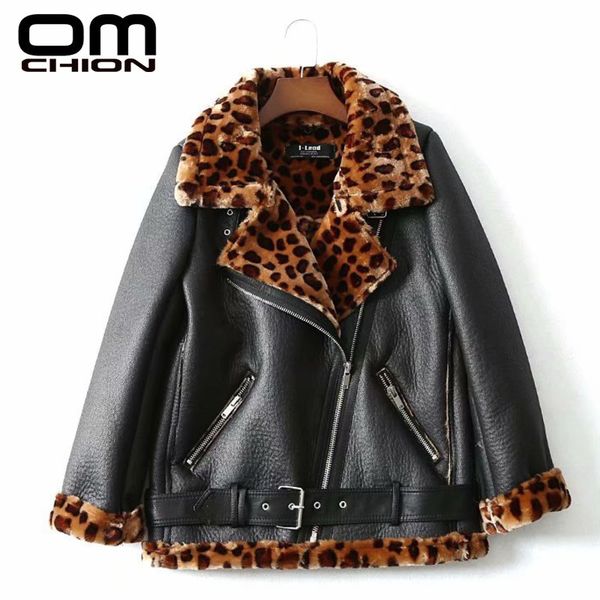 omchion winter faux lamb leather jacket women leopard lambs wool fur collar suede jacket coats female warm thick outerwear lmj34, Black
omchion winter faux lamb leather jacket women leopard lambs wool fur collar suede jacket coats female warm thick outerwear lmj34, Black