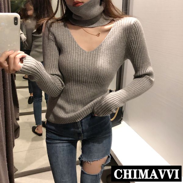 new autumn and winter knitwear korean female high collar slim pullover sweaters pure color black knitted shirt basic, White;black
new autumn and winter knitwear korean female high collar slim pullover sweaters pure color black knitted shirt basic, White;black