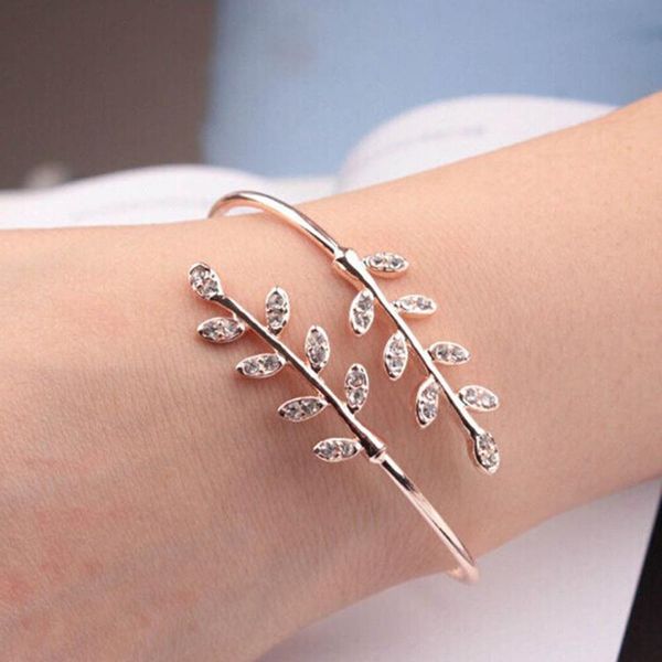women fashion new party jewelry adjustable bangles 1 piece women opening bracelet fine bangles opening leaf, Black
women fashion new party jewelry adjustable bangles 1 piece women opening bracelet fine bangles opening leaf, Black