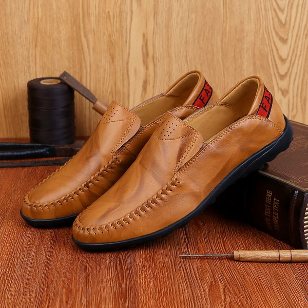 2018 spring autumn new genuine leather casual shoes men's england peas shoes driving a pedal breathable men's plus size, Black
2018 spring autumn new genuine leather casual shoes men's england peas shoes driving a pedal breathable men's plus size, Black