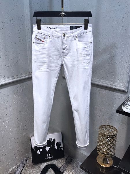 new mens designer jeans scratched fashion side stripe stretch jeans skinny spliced ripped high stree denim pants us size 28-36, Blue
new mens designer jeans scratched fashion side stripe stretch jeans skinny spliced ripped high stree denim pants us size 28-36, Blue