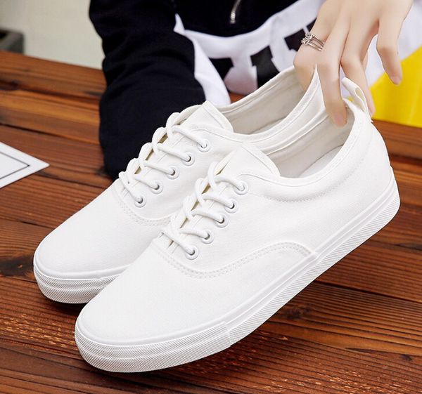 small white men's korean version 2019 new low to help men's casual shoes summer students increase shoes breathable canvas shoes, Black
small white men's korean version 2019 new low to help men's casual shoes summer students increase shoes breathable canvas shoes, Black