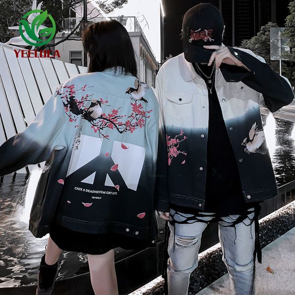 2019 denim denim shirt male female jacket men casual fashion oversized color gradient anti-war bird print jacket coat, Black;brown
2019 denim denim shirt male female jacket men casual fashion oversized color gradient anti-war bird print jacket coat, Black;brown
