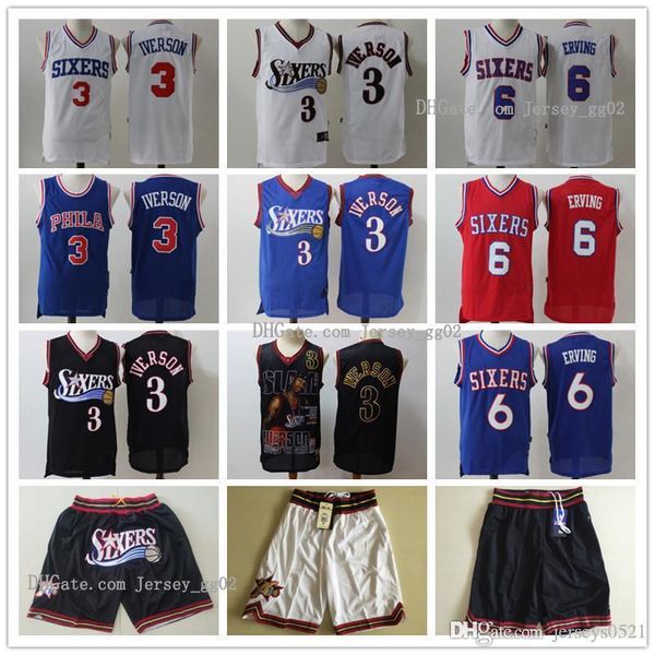 mens philadelphia nba 76ers throwback jersey allen 3 iverson julius 6 erving basketball jersey basketball shorts black red blue
mens philadelphia nba 76ers throwback jersey allen 3 iverson julius 6 erving basketball jersey basketball shorts black red blue