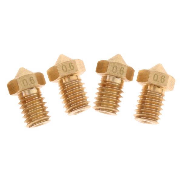 4 pack 0.6mm 3d printer replace brass 1.75mm filaments extruder nozzle print head
4 pack 0.6mm 3d printer replace brass 1.75mm filaments extruder nozzle print head