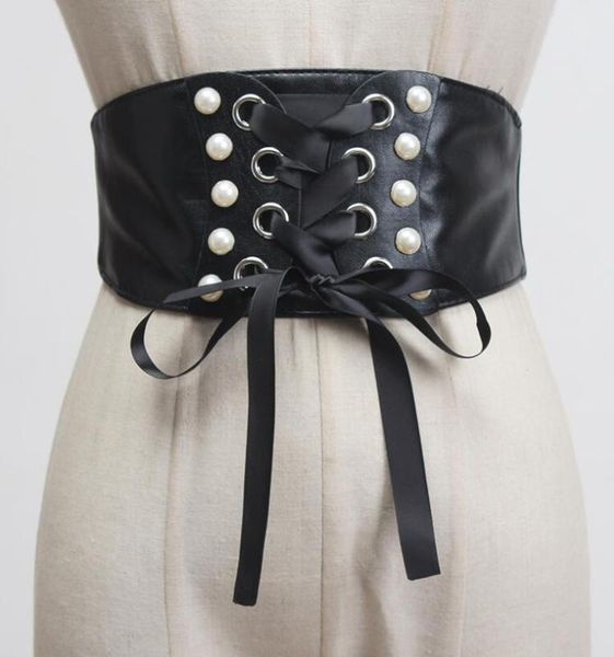 women's runway fashion pearl bead pu leather elastic cummerbunds female dress corsets waistband belts decoration wide belt r1236, Black;brown
women's runway fashion pearl bead pu leather elastic cummerbunds female dress corsets waistband belts decoration wide belt r1236, Black;brown