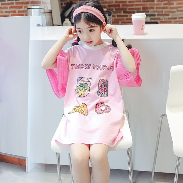 2020 summer flare sleeve cartoon long for kids girl 8 10 12 years children t shirt dress outfit, Blue
2020 summer flare sleeve cartoon long for kids girl 8 10 12 years children t shirt dress outfit, Blue