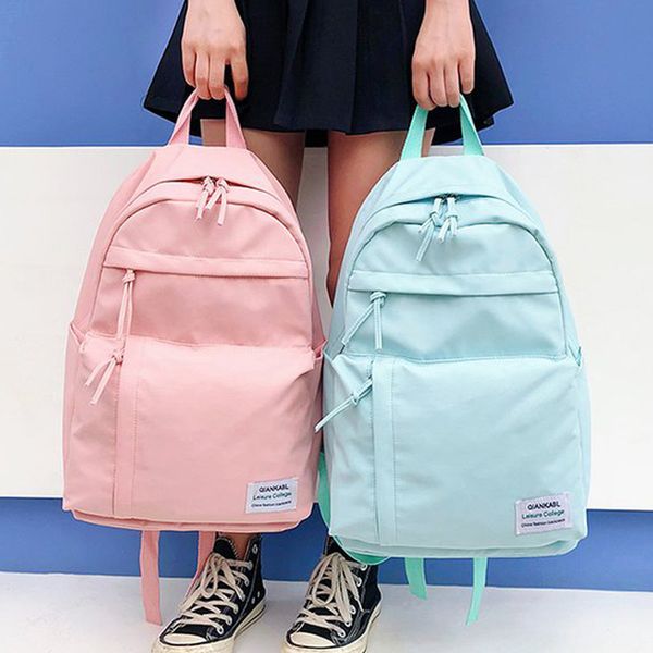 pretty style light nylon women backpack waterproof nylon school backpack fashion casual girl satchel shoulders bag y190601
pretty style light nylon women backpack waterproof nylon school backpack fashion casual girl satchel shoulders bag y190601