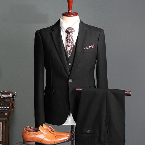 high-end 3 pieces wedding suit for men slim fit groomsmen/prom suit for men black blue business casual blazers suits, White;black
high-end 3 pieces wedding suit for men slim fit groomsmen/prom suit for men black blue business casual blazers suits, White;black