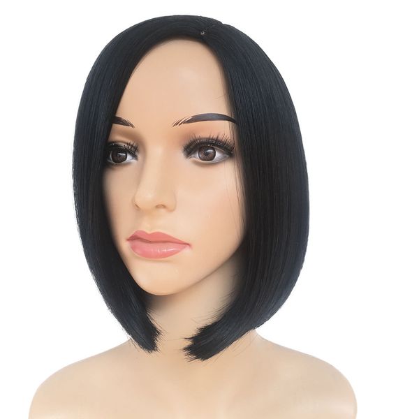 10 inches lady girl bob short straight wig women's bangs heat resistant synthetic kinky full hair wigs cosplay wigs for women, Brown
10 inches lady girl bob short straight wig women's bangs heat resistant synthetic kinky full hair wigs cosplay wigs for women, Brown