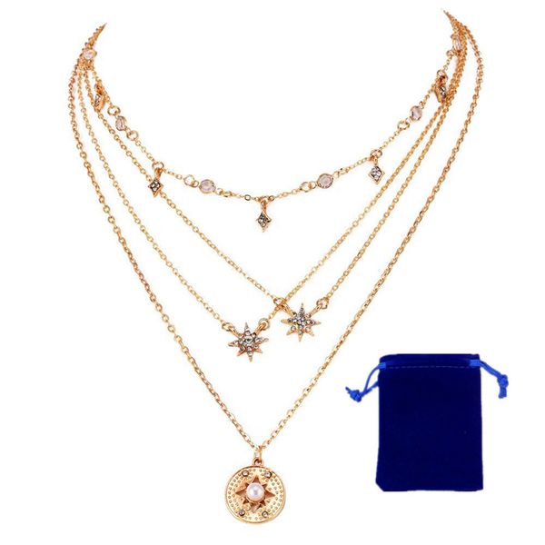 fashion necklace star multilayer necklace birthday friendship jewelry mother's day gift (gold) full diamond star star multilayer neckla, Silver
fashion necklace star multilayer necklace birthday friendship jewelry mother's day gift (gold) full diamond star star multilayer neckla, Silver
