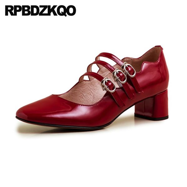 wine red pumps mary janes women shoes chic japanese chunky patent leather round toe high heels genuine size 4 34 medium 2019, Black
wine red pumps mary janes women shoes chic japanese chunky patent leather round toe high heels genuine size 4 34 medium 2019, Black