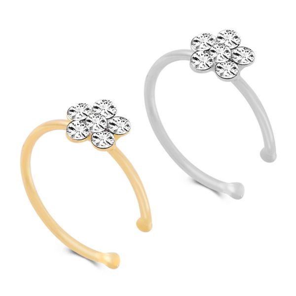 boako fashion crystal nose ring flower nose stud hoop septum clicker piercing clip rings body piercing jewelry b3, Slivery;golden
boako fashion crystal nose ring flower nose stud hoop septum clicker piercing clip rings body piercing jewelry b3, Slivery;golden