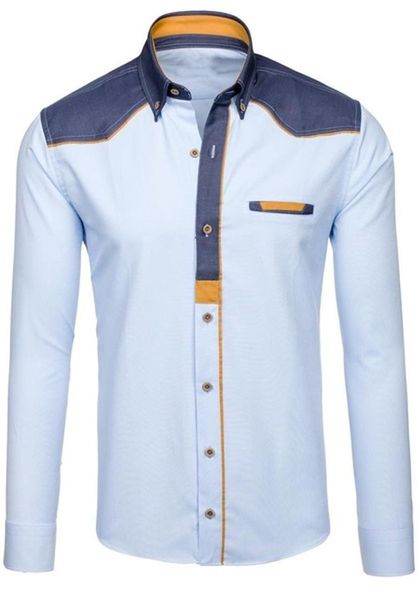 zogaa 2019 autumn men shirt long sleeve denim dress shirt cowboy turn-down collar casual slim fit business shirts size xs- 4xl, White;black
zogaa 2019 autumn men shirt long sleeve denim dress shirt cowboy turn-down collar casual slim fit business shirts size xs- 4xl, White;black