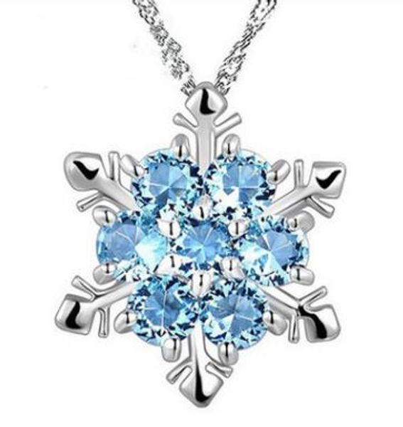 fashion jewelry blue crystal snowflake frozen flower 925 silver necklace pendants with chain 12 pcs
fashion jewelry blue crystal snowflake frozen flower 925 silver necklace pendants with chain 12 pcs