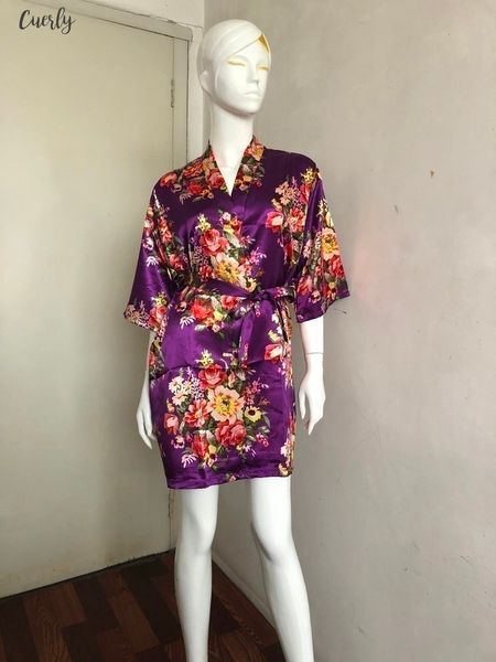 silk bridesmaid bride robe women short satin wedding kimono robes sleepwear nightgown dress woman bathrobe floral robe, Black;red
silk bridesmaid bride robe women short satin wedding kimono robes sleepwear nightgown dress woman bathrobe floral robe, Black;red