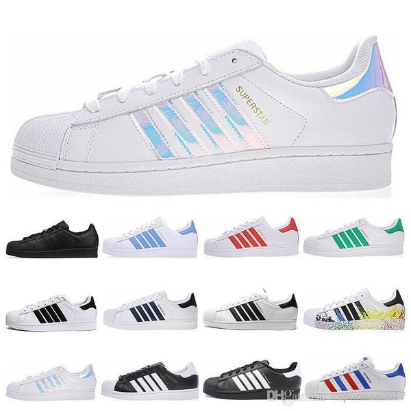 fashion super star white hologram iridescent junior men superstars 80s sneakers pride womens mens trainers superstar casual shoes 36-44
fashion super star white hologram iridescent junior men superstars 80s sneakers pride womens mens trainers superstar casual shoes 36-44