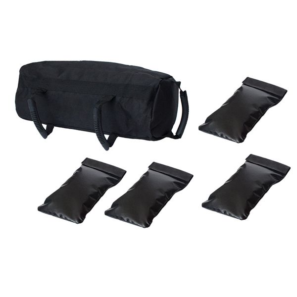 5 pieces heavy duty workout sandbags weightlifting sandbag strength bags