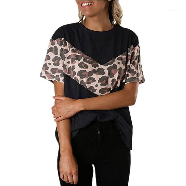 дизайнер футболки мода свободные печати пуловер с коротким рукавом женские тройники повседневная женская одежда леопардовые панельные женски, White
дизайнер футболки мода свободные печати пуловер с коротким рукавом женские тройники повседневная женская одежда леопардовые панельные женски, White