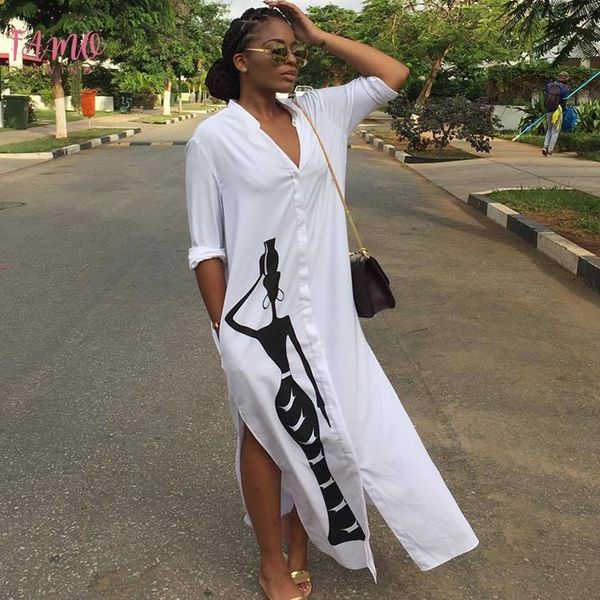 autumn long dress long sleeve shirt dress women character print pockets side split button maxi casual white shirt dress, Black;gray
autumn long dress long sleeve shirt dress women character print pockets side split button maxi casual white shirt dress, Black;gray