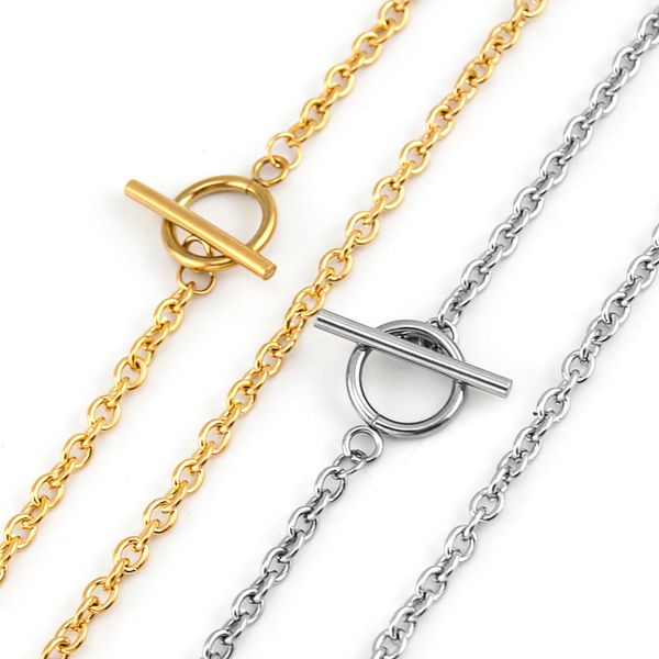silver/gold stainless steel 4mm rolo o toggle clasp chain women floating lock chain necklace choker wholesale 5pcs
silver/gold stainless steel 4mm rolo o toggle clasp chain women floating lock chain necklace choker wholesale 5pcs