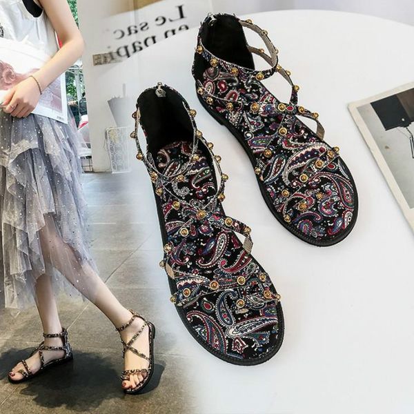 2020 summer women thong sandals candy color corss tied female bohemia lace up casual beach shoes ladies fashion flat footwear, Black
2020 summer women thong sandals candy color corss tied female bohemia lace up casual beach shoes ladies fashion flat footwear, Black