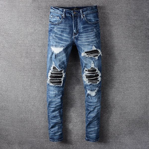 2020mens jeans fashion ripped hole jeans men hollow cropped motorcycle biker pants mens cowboys demin pantsmen jeans, Blue
2020mens jeans fashion ripped hole jeans men hollow cropped motorcycle biker pants mens cowboys demin pantsmen jeans, Blue