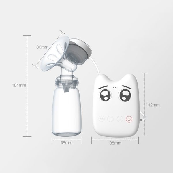 baby single electric breast pumps milk extractor automatic massage strong suction powerful intelligent usb infant pump cl5816, White
baby single electric breast pumps milk extractor automatic massage strong suction powerful intelligent usb infant pump cl5816, White
