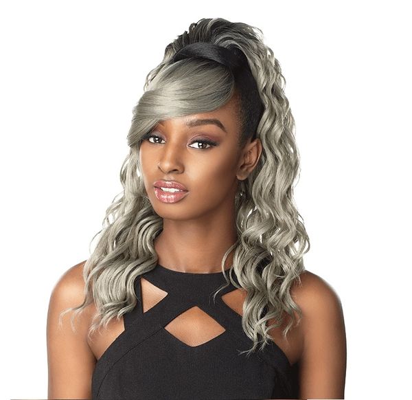 water wave grey human hair ponytail hairpiece ,wraps around 10-20inch wavy drawstring ponytail extension 100g120g 140g, Black
water wave grey human hair ponytail hairpiece ,wraps around 10-20inch wavy drawstring ponytail extension 100g120g 140g, Black